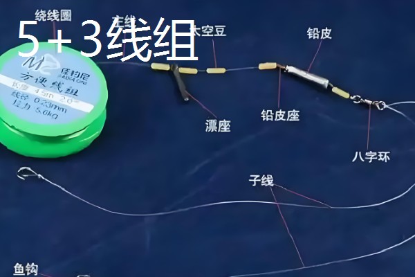 手竿钓鲢鳙双钩的距离,距离一般建议3倍钩长